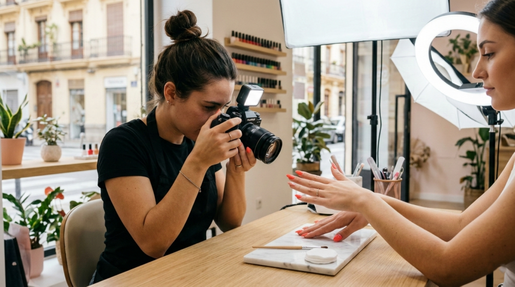 Cómo fotografiar uñas para redes sociales: guía de luz, ángulos y poses para manicura Valencia