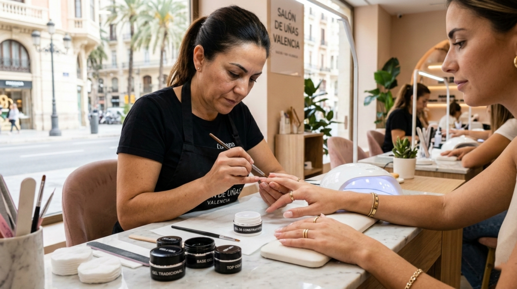 Gel de construcción vs gel tradicional: aplicación y resultado en uñas en salón de Valencia Gel de construcción vs gel tradicional: aplicación y resultado en uñas en salón de Valencia